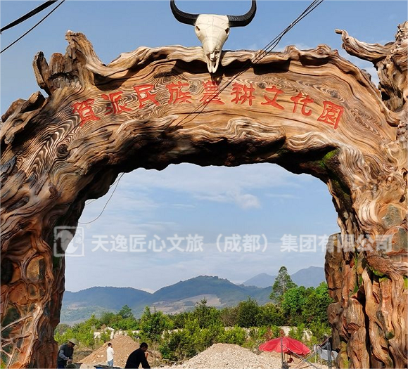 浅谈生态园大门的与众不同